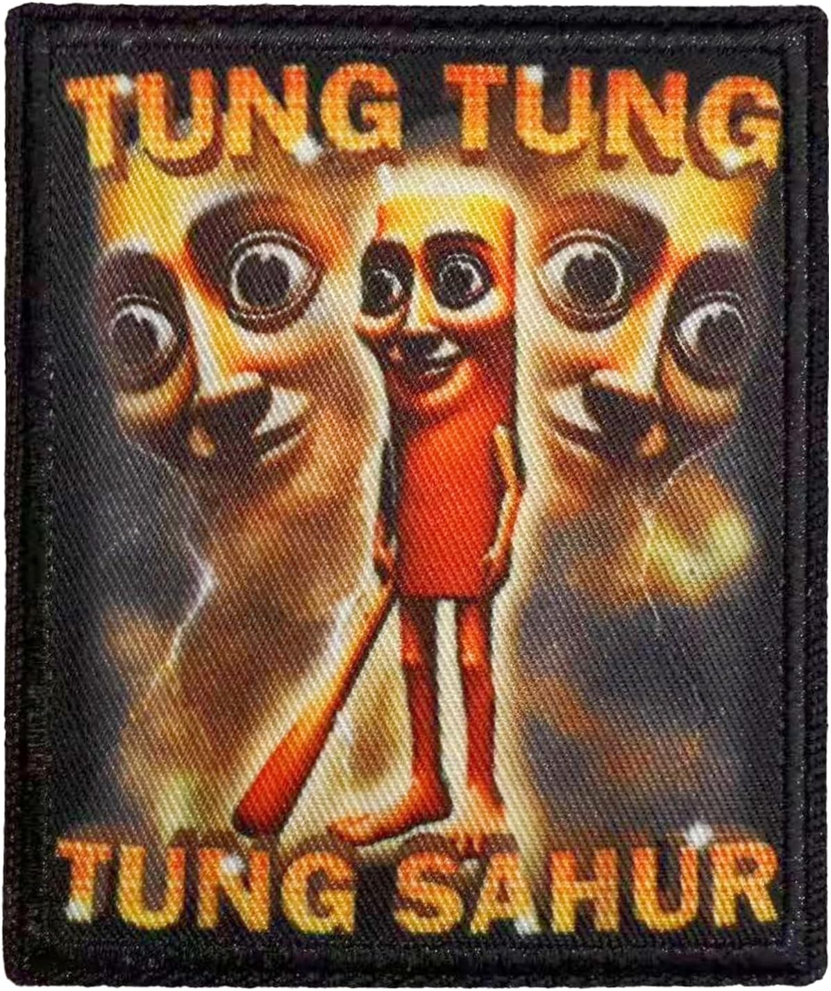 Tung Tung Tung Sahur Italian Brainrot Funny Meme Funk Patch (Velcro)