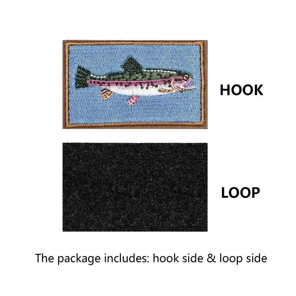 Trout Fishing Patch (Velcro)
