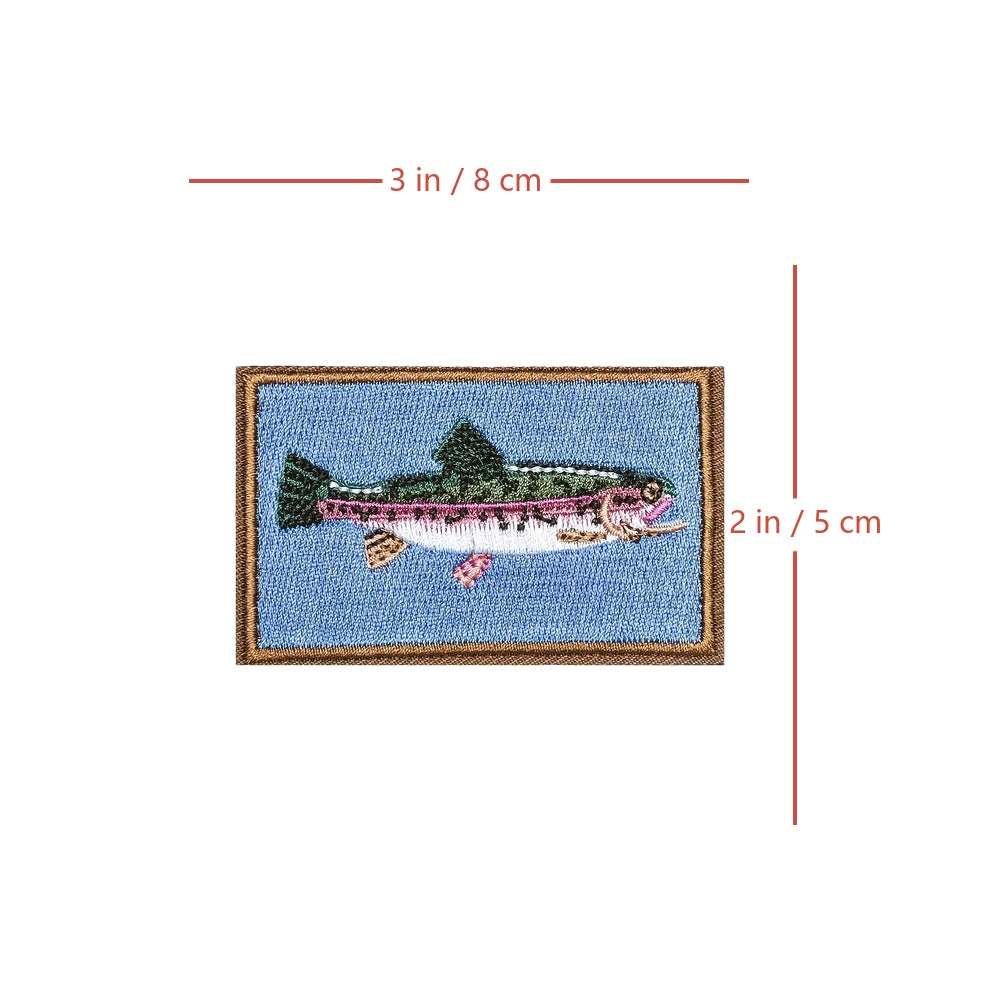 Trout Fishing Patch (Velcro)