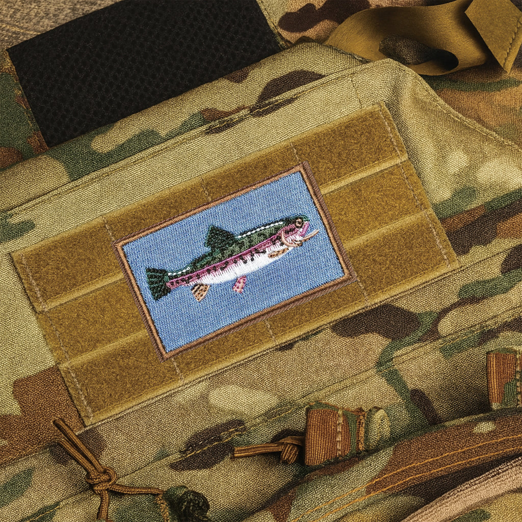 Trout Fishing Patch (Velcro)