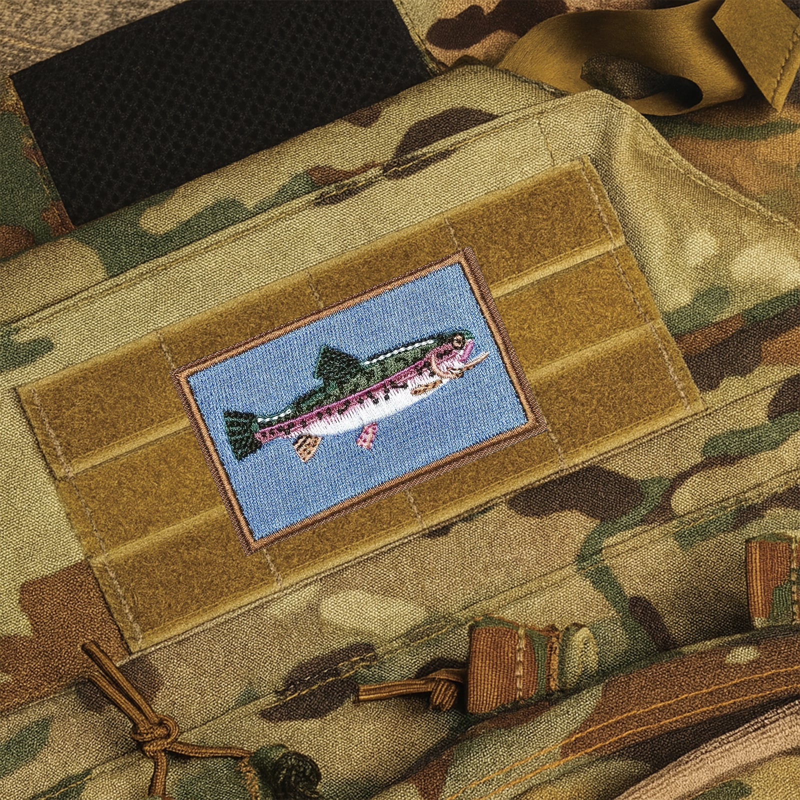 Trout Fishing Patch (Velcro)