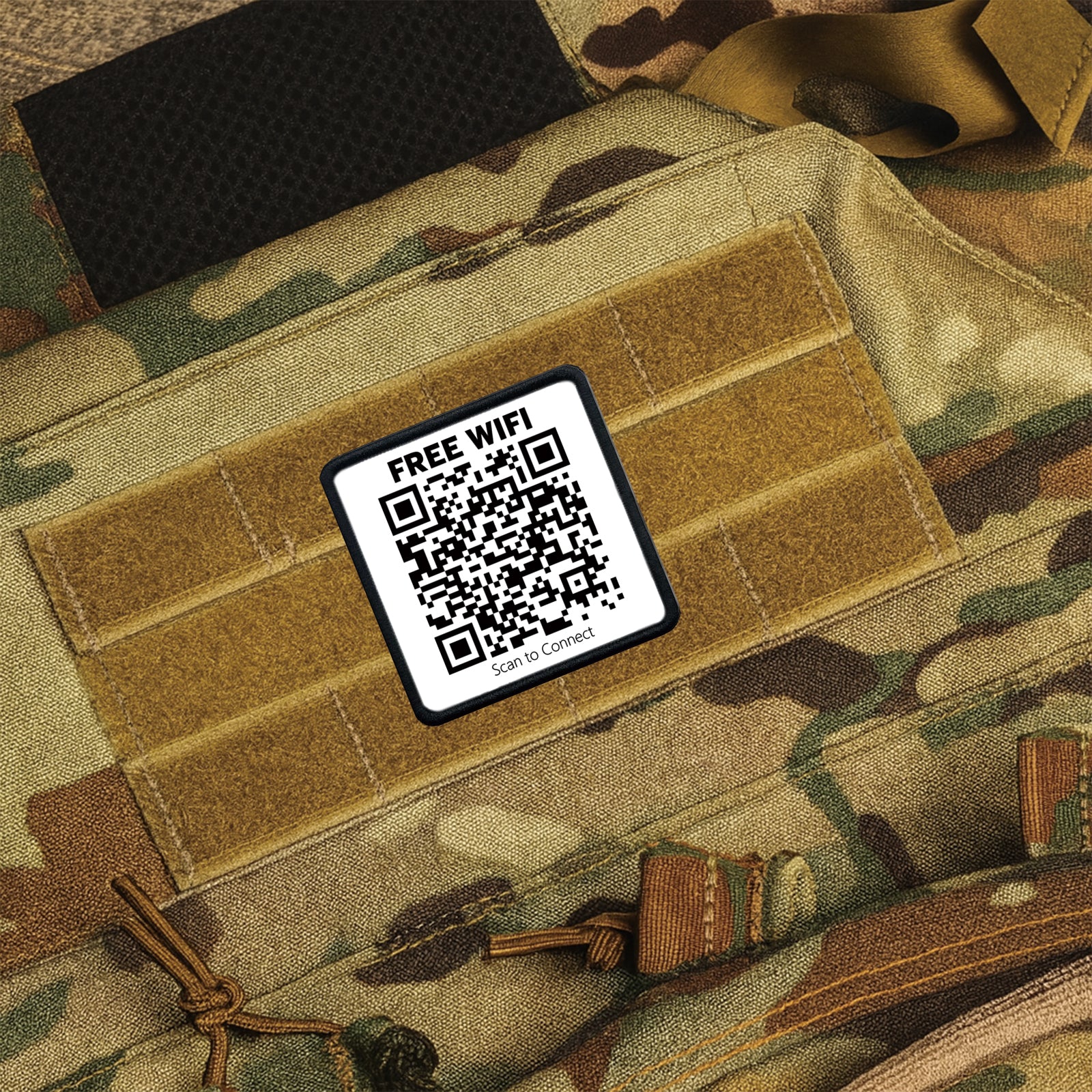 Rickroll QR Code Patch (Velcro)