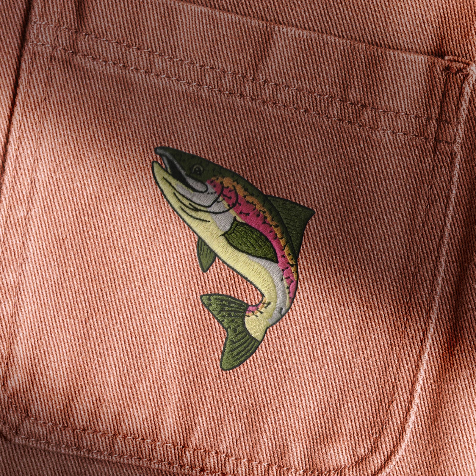 Rainbow Trout Fish Wildlife Nature Patch (Iron-on)