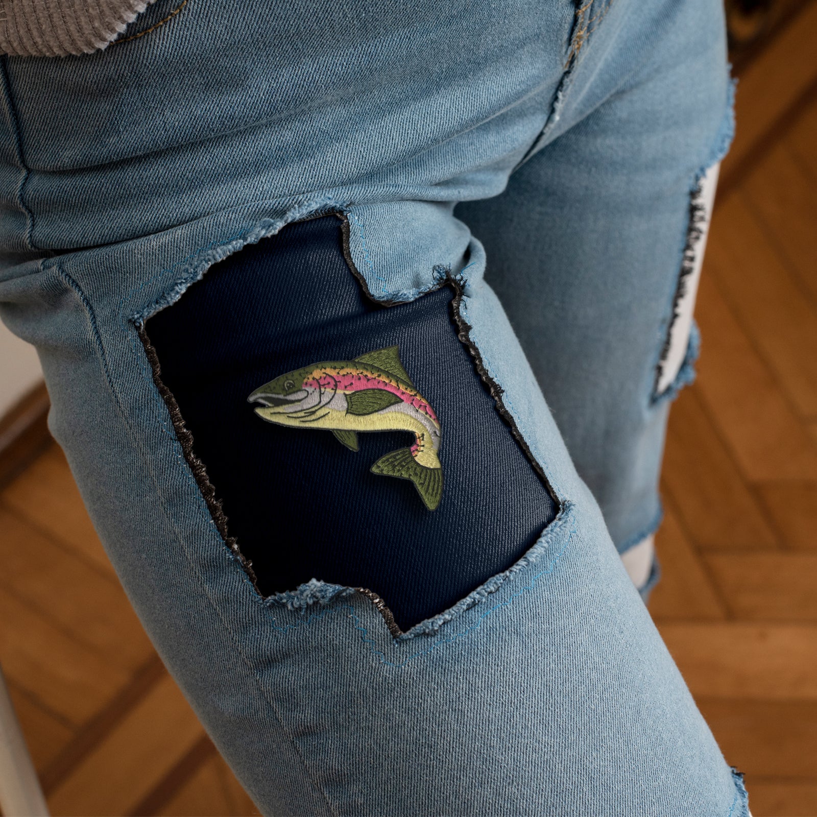 Rainbow Trout Fish Wildlife Nature Patch (Iron-on)