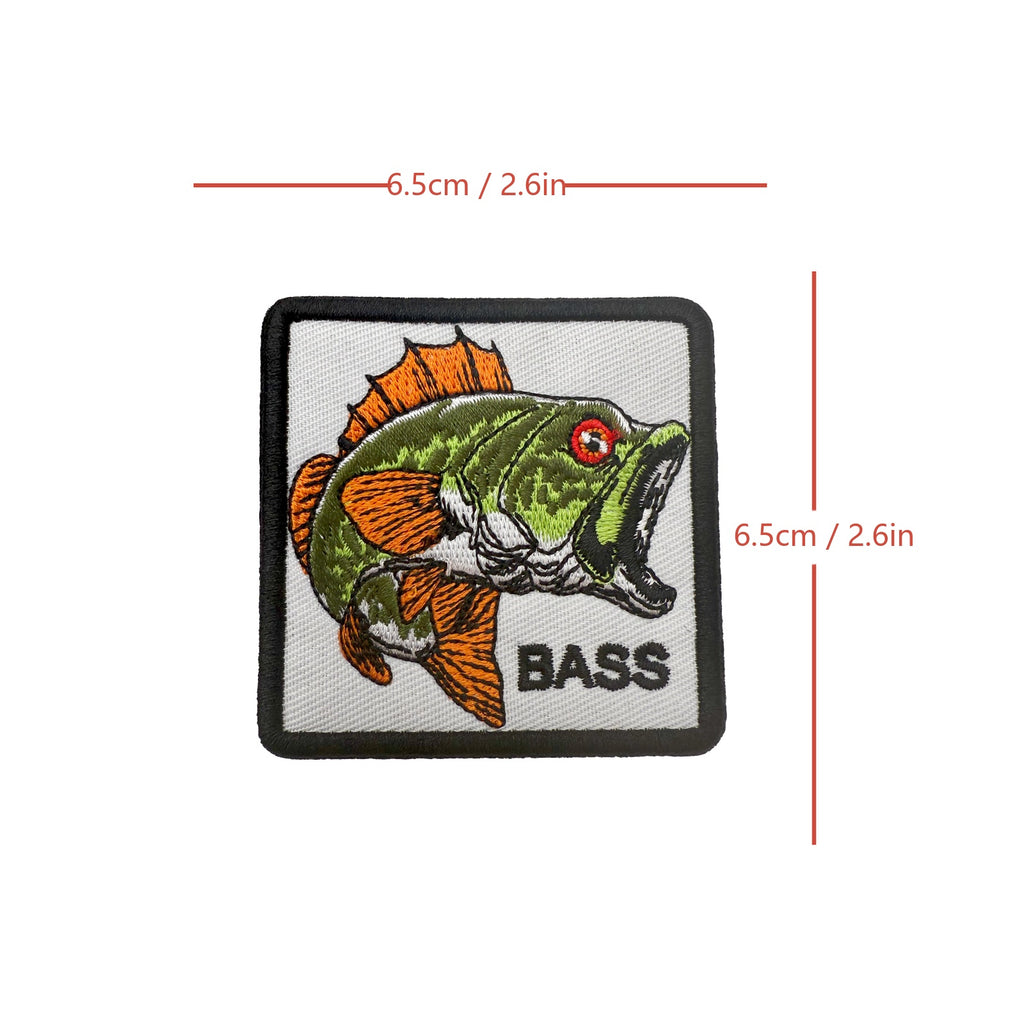 Largemouth Bass Fishing Outdoor Adventure Patch (Iron-on)