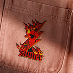 Punk Rock Metal Skull Sinner Patch (Iron-on)