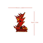 Punk Rock Metal Skull Sinner Patch (Iron-on)