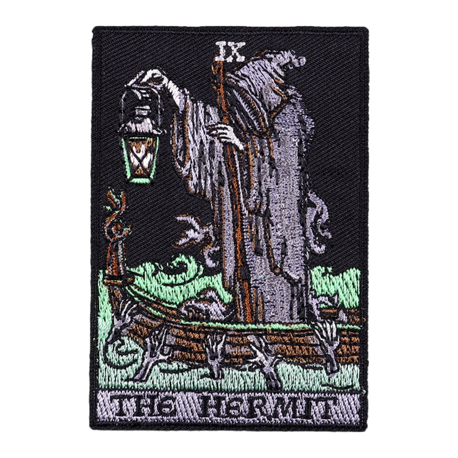 Grim Reaper Tarot Death Dark Gothic Patch (Iron-on)