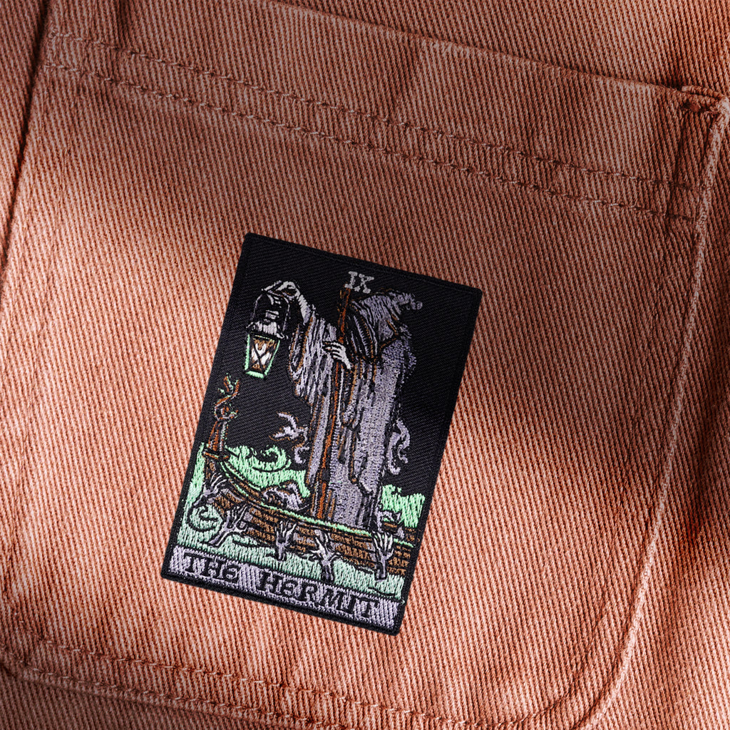 Grim Reaper Tarot Death Dark Gothic Patch (Iron-on)