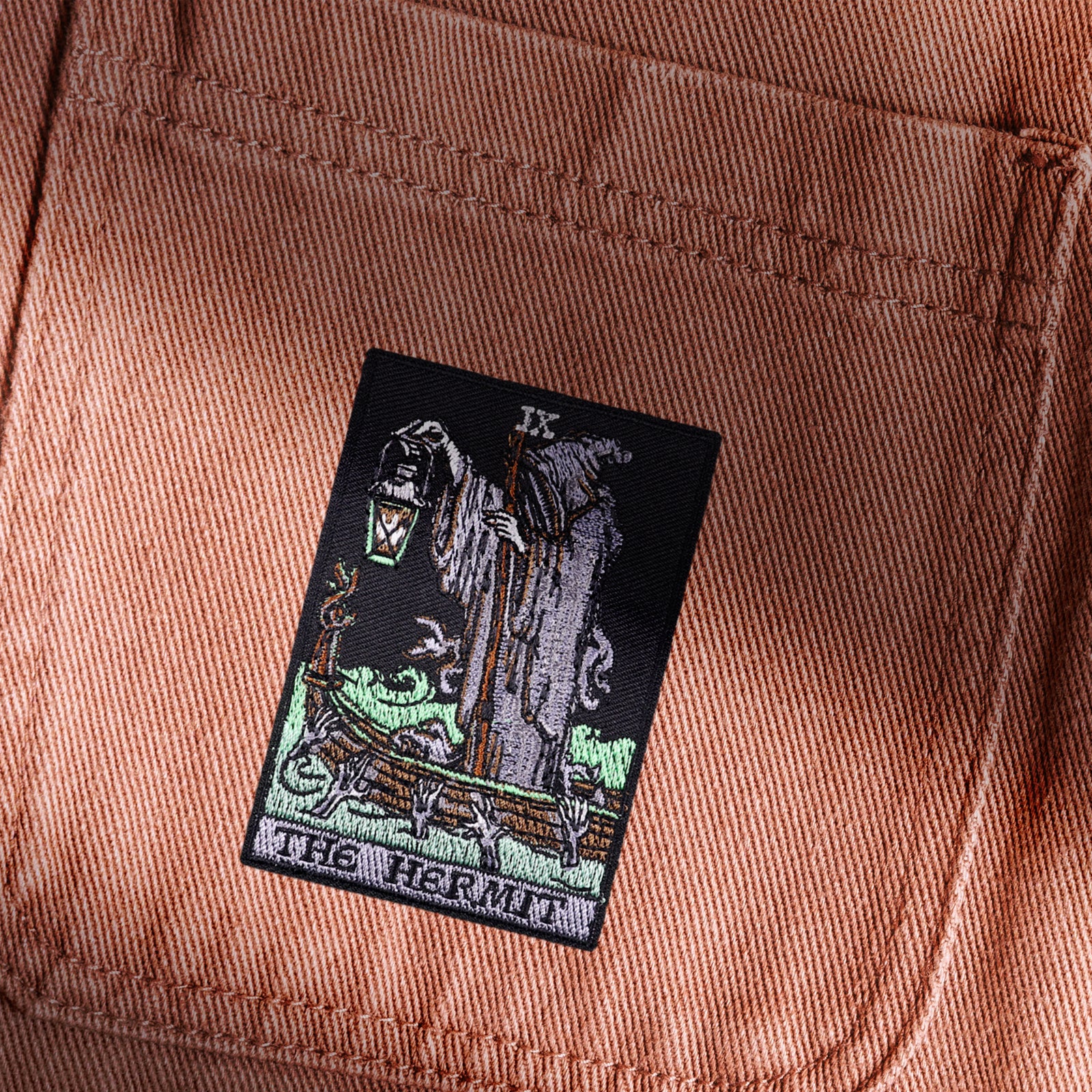 Grim Reaper Tarot Death Dark Gothic Patch (Iron-on)