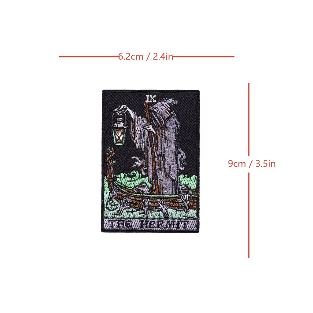 Grim Reaper Tarot Death Dark Gothic Patch (Iron-on)