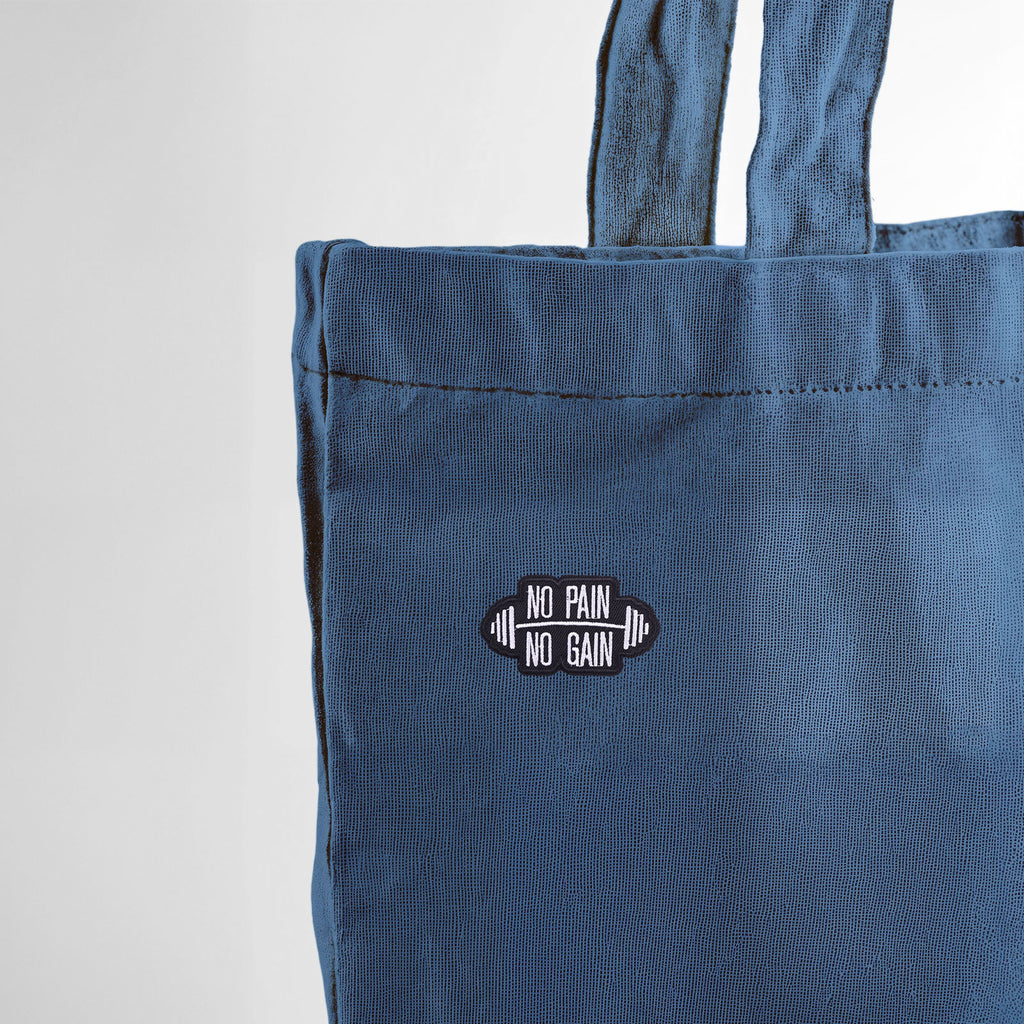 No Pain No Gain Fitness Gym Motivational Workout Quote Patch (Iron-on)