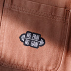 No Pain No Gain Fitness Gym Motivational Workout Quote Patch (Iron-on)