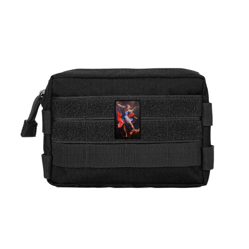 St. Michael Vanquishing Satan Religious Angel Morale Patch (Velcro)