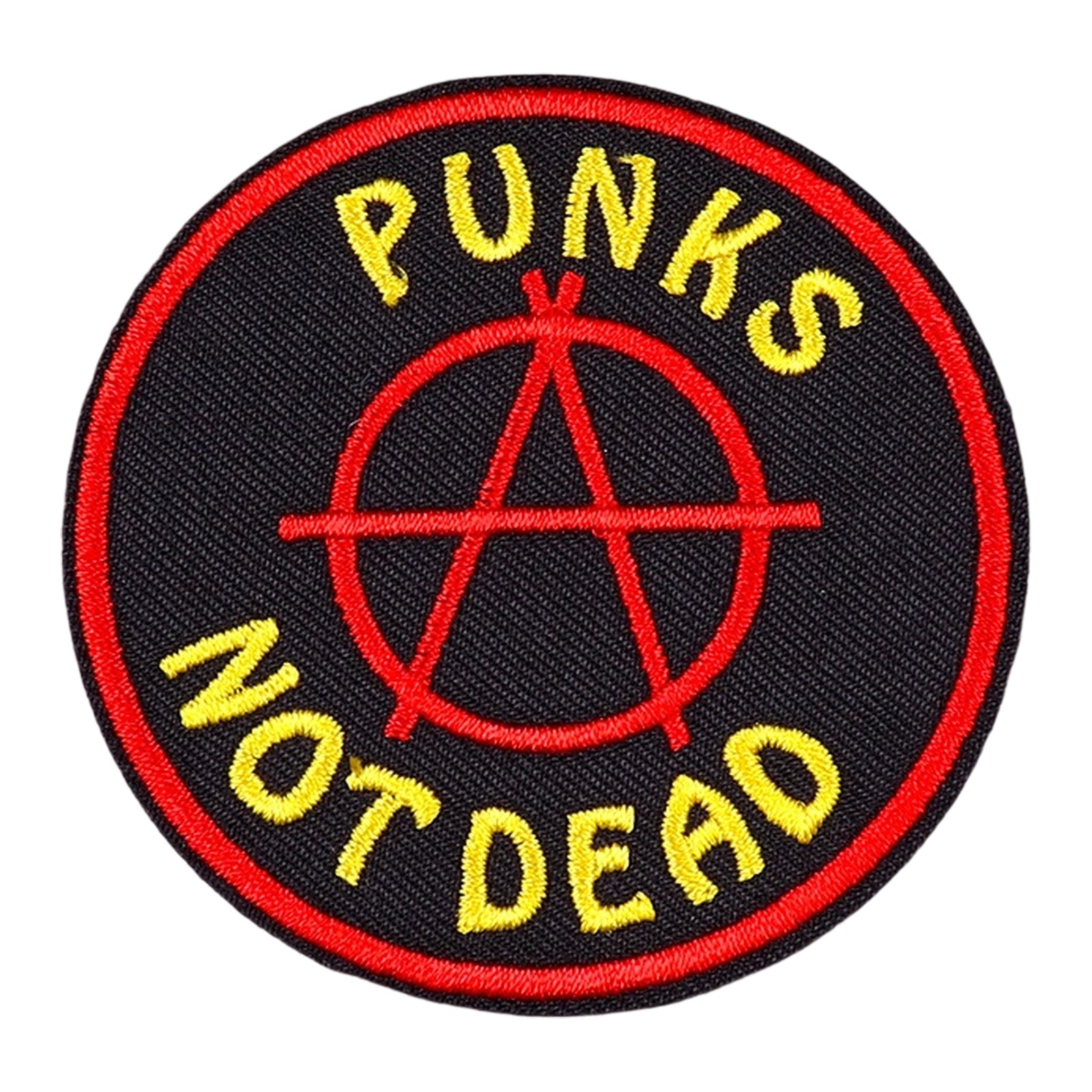Punks Not Dead Anarchy Circle Punk Patch (Iron-on)