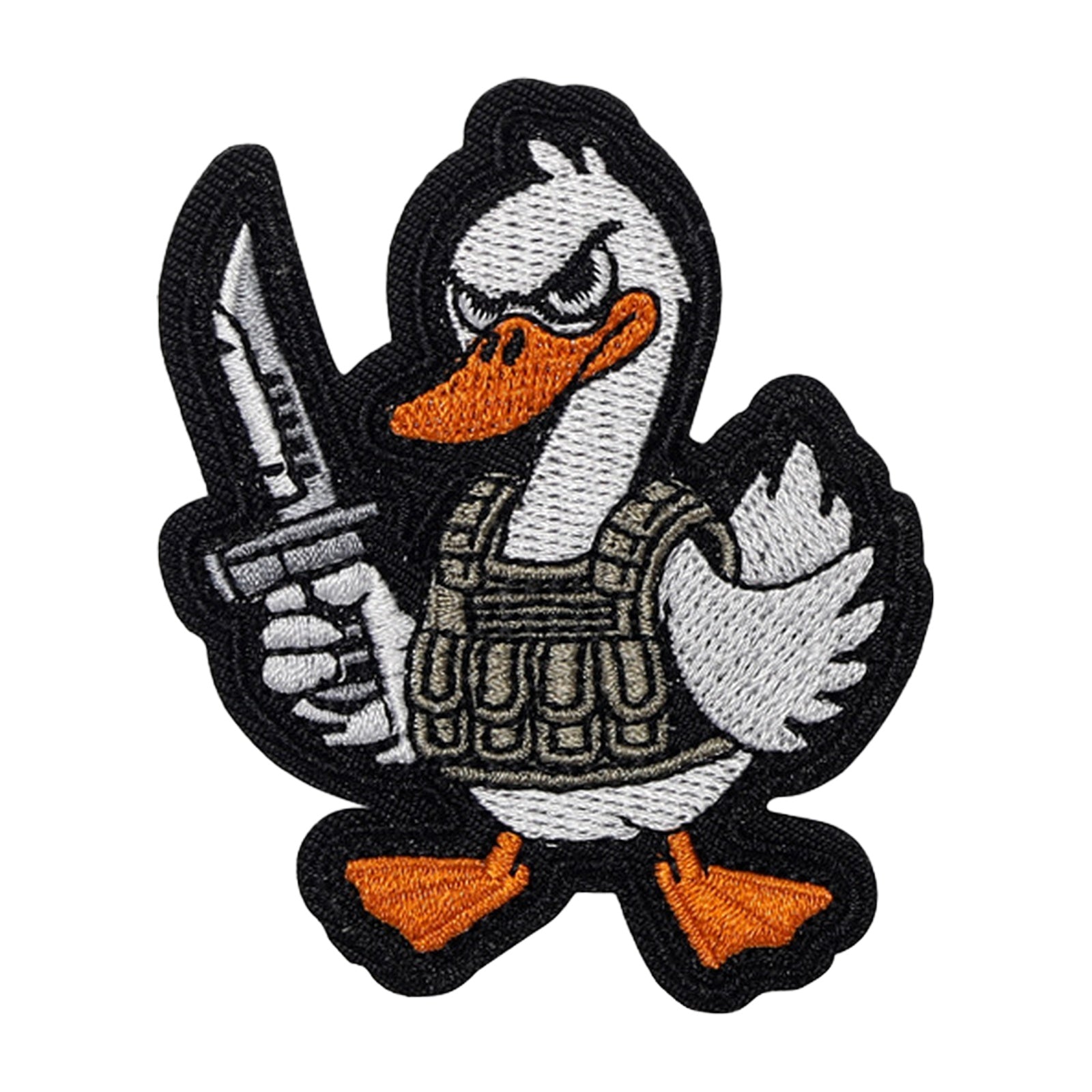 Tactical Duck Combat Warrior Cartoon Meme Funny Patch (Velcro)