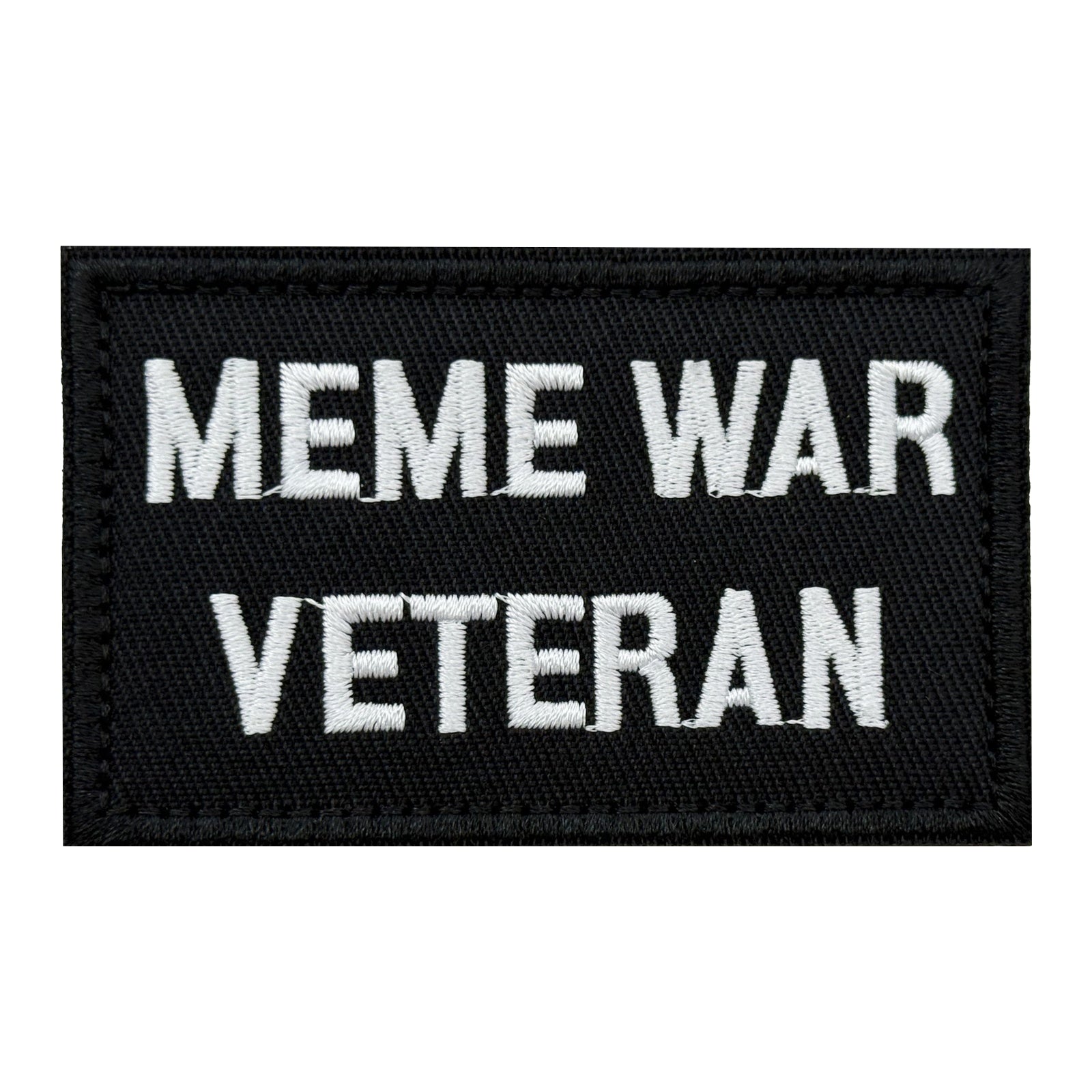 Meme War Veteran Funny Meme Patch (Velcro)