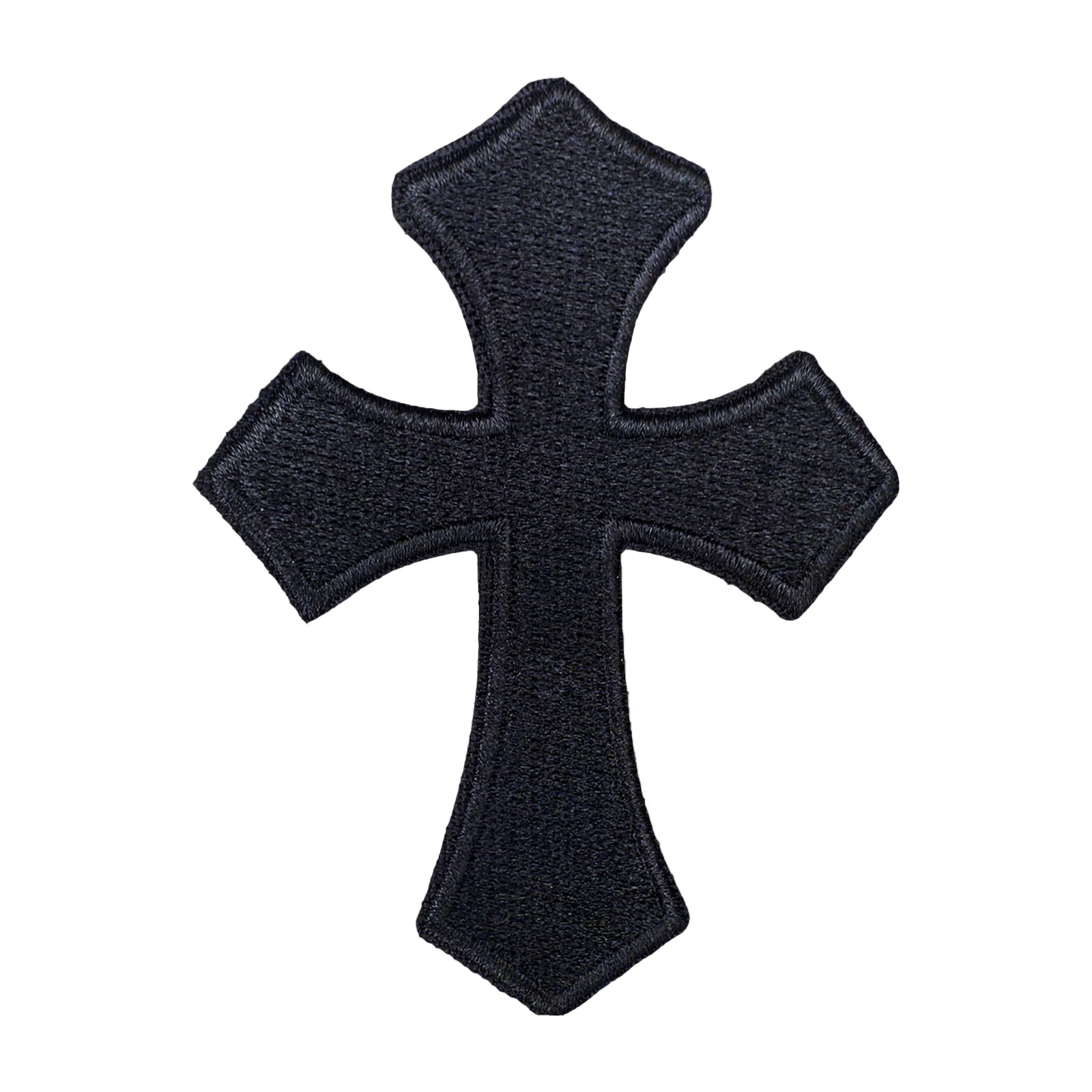 Black Cross Vintage Retro Gothic Patch (Velcro)