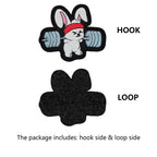 Weightlifting Bunny Gym Workout Cute Funny Patch (Velcro)