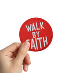 Walk By Faith Biblical Scripture Christian Patch (Velcro)