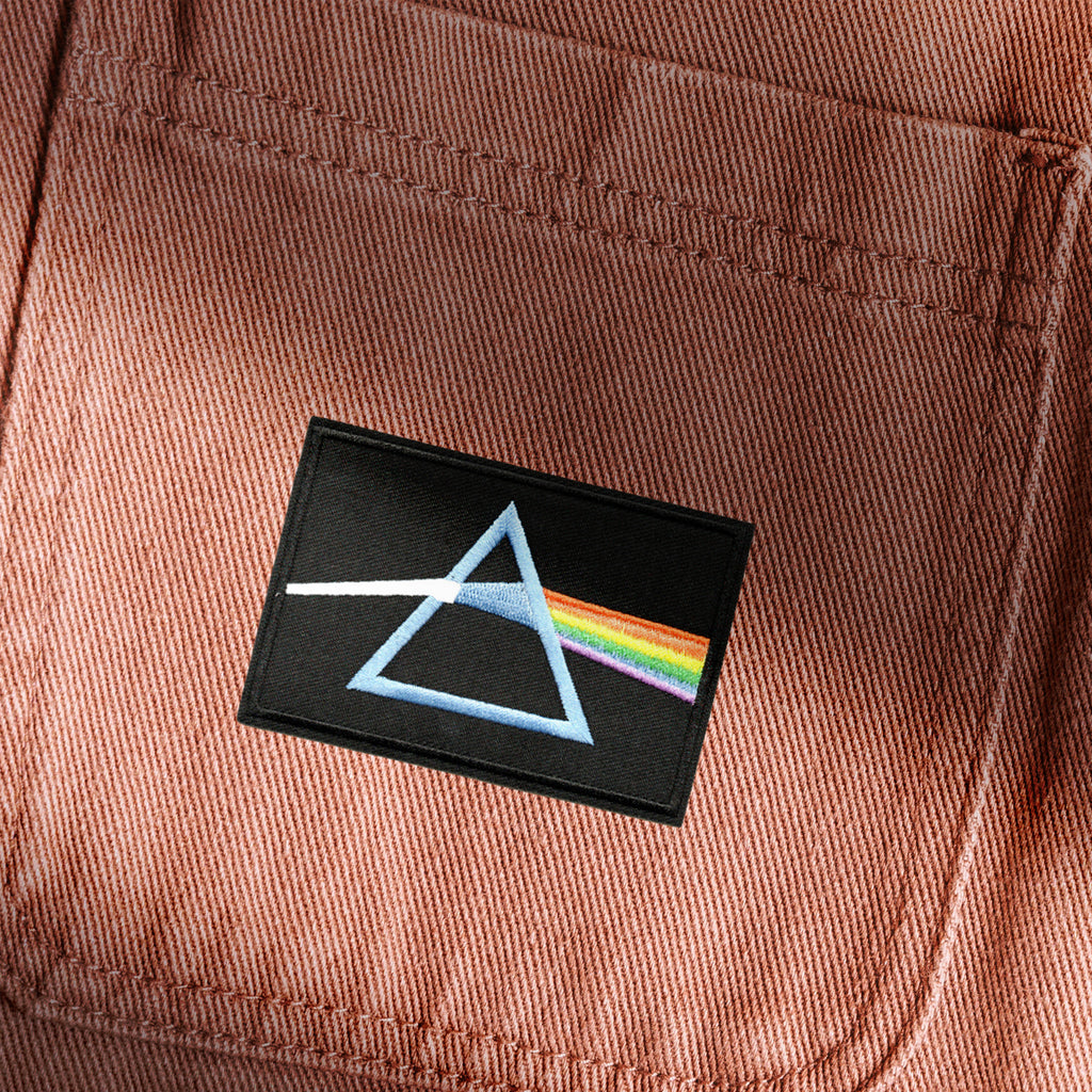 Vintage Prism Triangle Rainbow Beam Rock Band Album Patch (Iron-on)