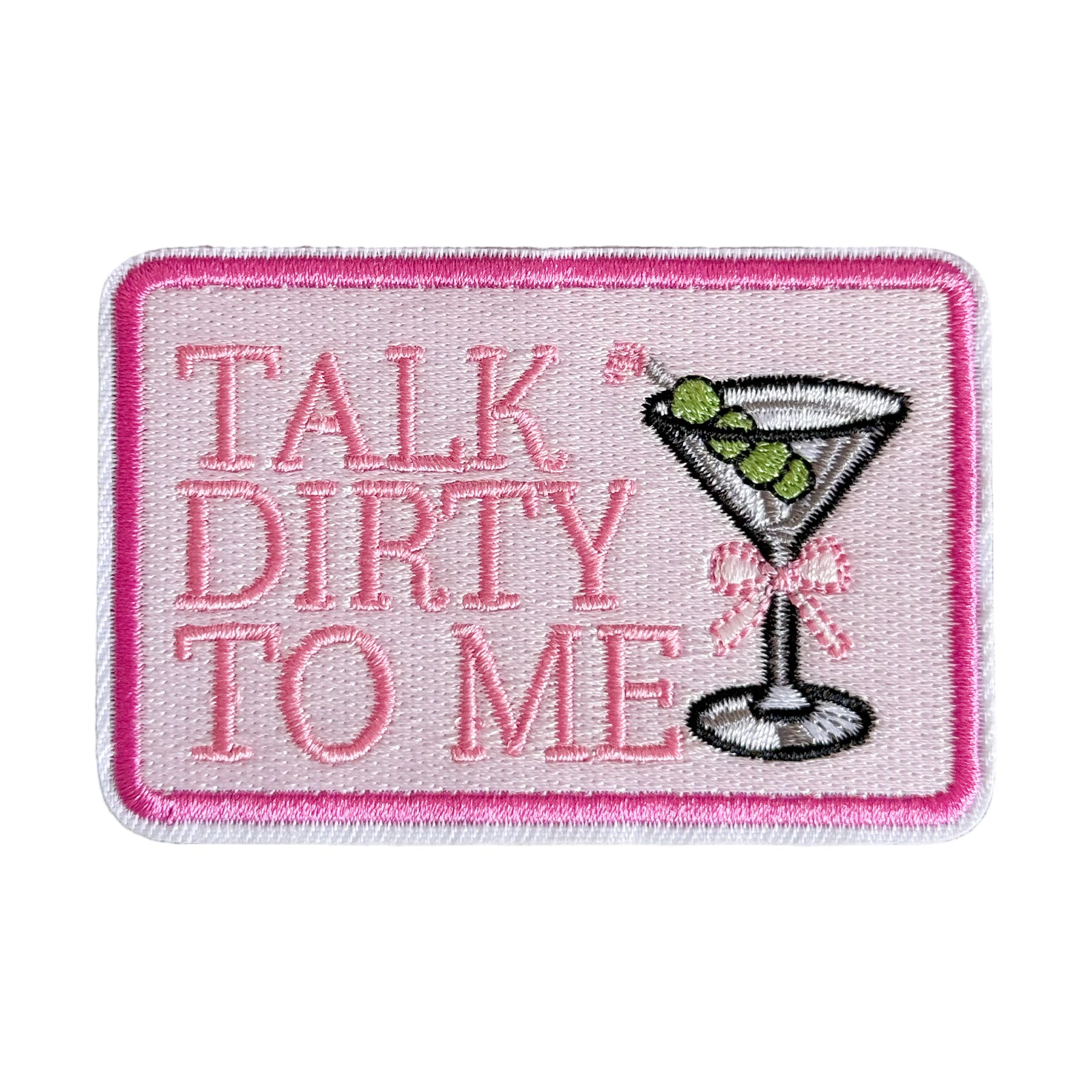 Talk Dirty to Me Cocktail Funny Patch (Iron-on)